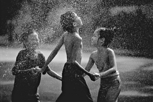 Kids in Rain